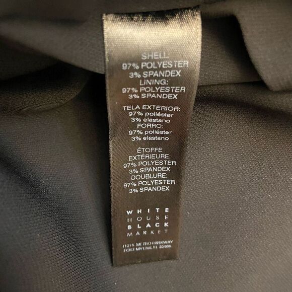 White House Black Market Sleeveless Mini Dress Chocker Mock Neck Black Size 2 - Picture 4 of 6